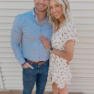 Off White Flower Dress